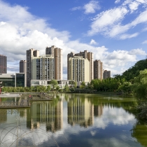 邻水五华山风景如画 当地美女佐小仙拍美照宣传故乡